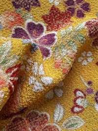 KKP2338-D-HNCRS Futako Chirimen Fleur Chirashi[Fabrication De Textile] Uni Textile(Atelier Komon) Sous-photo