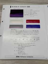 M-9100-PKK Rouleau De Couleur Aurora M-9100 - Passepoil Cranté[Ruban Ruban Cordon] MARQUE STAR (Hoshika) Sous-photo