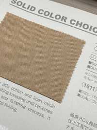 B1611Z Lin Sergé 2/2 à Finition Ultra Délavée, Demi-plié[Fabrication De Textile] VANCET Sous-photo