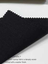 OGN-2030-KB Ripstop Biologique Lavé[Fabrication De Textile] TIPICO (Tissus Kuwamura) Sous-photo