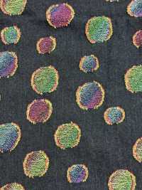 FY1589-IDC20CUT Denim Jacquard à Pois Colorés[Fabrication De Textile] DUCK TEXTILE Sous-photo