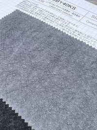 SBY40KS Toile De Lin L1/40, Teinte Au Charbon Et à La Kaki[Fabrication De Textile] SHIBAYA Sous-photo