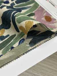 8026-1790-2 Impression Botanique Artistique Sur Lin Loomstate[Fabrication De Textile] HOKKOH Sous-photo