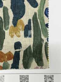 8026-1790-2 Impression Botanique Artistique Sur Lin Loomstate[Fabrication De Textile] HOKKOH Sous-photo