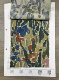 8026-1790-2 Impression Botanique Artistique Sur Lin Loomstate[Fabrication De Textile] HOKKOH Sous-photo