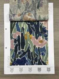 8026-1790-2 Impression Botanique Artistique Sur Lin Loomstate[Fabrication De Textile] HOKKOH Sous-photo