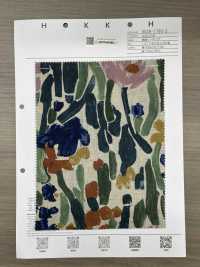 8026-1790-2 Impression Botanique Artistique Sur Lin Loomstate[Fabrication De Textile] HOKKOH Sous-photo