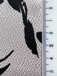 KKP9144-53 Satin martelé extensible imprimé feuille au pinceau monochrome[Textiles / Tissus] Uni Textile (Komon Kobo) Images supplémentaires