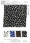 KKP9144-36 Satin martelé extensible à pois pétales