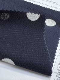 KKP9144-95 Satin martelé extensible à gros pois[Textiles / Tissus] Uni Textile (Komon Kobo) Images supplémentaires