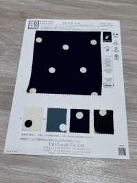KKP9144-95 Satin martelé extensible à gros pois[Textiles / Tissus] Uni Textile (Komon Kobo) Images supplémentaires
