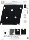 KKP9144-95 Satin martelé extensible à gros pois