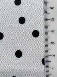 KKP9144-W-SB-184 Satin martelé extensible grande largeur à pois aléatoires[Textiles / Tissus] Uni Textile (Komon Kobo) Images supplémentaires