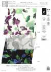 KKP9145-SB-326 Satin martelé stretch floral aquarelle