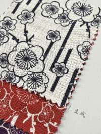 B88333Z Tissu à Fils Irréguliers, Indigo Ancien, Demi-plié[Fabrication De Textile] VANCET Sous-photo