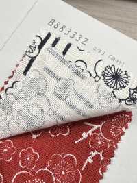 B88333Z Tissu à Fils Irréguliers, Indigo Ancien, Demi-plié[Fabrication De Textile] VANCET Sous-photo