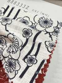 B88333Z Tissu à Fils Irréguliers, Indigo Ancien, Demi-plié[Fabrication De Textile] VANCET Sous-photo