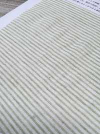 KYC443-2 Lin Teint En Fil - Crêpe Takashima Piqué à Rayures Horizontales Teint[Fabrication De Textile] Uni Textile(Atelier Komon) Sous-photo