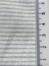 KYC443-2 Lin Teint En Fil - Crêpe Takashima Piqué à Rayures Horizontales Teint[Fabrication De Textile] Uni Textile(Atelier Komon) Sous-photo