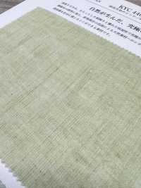 KYC446-2 Piqué teint en fil en mélange de lin (Takashima Chijimi)[Textiles / Tissus] Uni Textile (Komon Kobo) Images supplémentaires