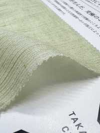 KYC446-2 Piqué teint en fil en mélange de lin (Takashima Chijimi)[Textiles / Tissus] Uni Textile (Komon Kobo) Images supplémentaires