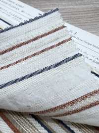 KYC667-55-1 Dobby coton-rayonne-lin à rayures horizontales multicolores[Textiles / Tissus] Uni Textile (Komon Kobo) Images supplémentaires