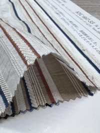 KYC667-55-1 Dobby coton-rayonne-lin à rayures horizontales multicolores[Textiles / Tissus] Uni Textile (Komon Kobo) Images supplémentaires