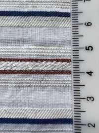 KYC667-55-1 Dobby coton-rayonne-lin à rayures horizontales multicolores[Textiles / Tissus] Uni Textile (Komon Kobo) Images supplémentaires
