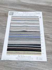 KYC667-55-1 Dobby coton-rayonne-lin à rayures horizontales multicolores[Textiles / Tissus] Uni Textile (Komon Kobo) Images supplémentaires