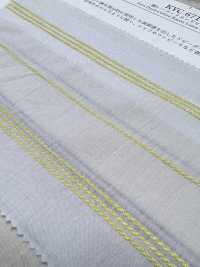 KYC-671-W-1 Dobby en coton, rayonne et lin, rayures horizontales multicolores, grande largeur[Textiles / Tissus] Uni Textile (Komon Kobo) Images supplémentaires