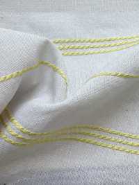 KYC-671-W-1 Dobby en coton, rayonne et lin, rayures horizontales multicolores, grande largeur[Textiles / Tissus] Uni Textile (Komon Kobo) Images supplémentaires