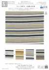 KYC673-W-1 Coton Rayonne Lin Dobby à rayures horizontales multicolores, grande largeur