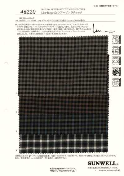 46220 Lim-bless Viyella à carreaux transparente 40s