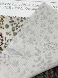 19187 Chemise En Velours Côtelé à Imprimé Oiseaux Et Fleurs[Fabrication De Textile] SUNWELL Sous-photo