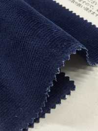 13477 Velours Côtelé Extensible Indigo Lavé à 21 Côtes[Fabrication De Textile] SUNWELL Sous-photo