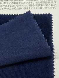 13477 Velours Côtelé Extensible Indigo Lavé à 21 Côtes[Fabrication De Textile] SUNWELL Sous-photo