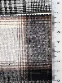 59992 C/L Netty Slub Écru à Carreaux Et Rayures[Fabrication De Textile] VANCET Sous-photo