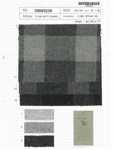 SBW3236 Flanelle douce C/YAK