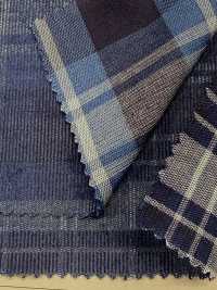A-8164 Velours Côtelé Indigo Teint En Fil[Fabrication De Textile] ARINOBE Sous-photo