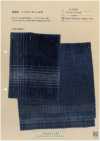 A-8164 Velours Côtelé Indigo Teint En Fil