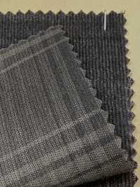 A-8169 Velours Côtelé Noir Soufre Teint En Fil[Fabrication De Textile] ARINOBE Sous-photo
