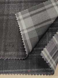 A-8169 Velours Côtelé Noir Soufre Teint En Fil[Fabrication De Textile] ARINOBE Sous-photo