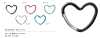 AL CARABINER-HEART Mousqueton En Aluminium En Forme De Cœur