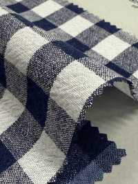 BF7754 Motif Vichy En Lin Teint En Fil[Fabrication De Textile] KOYAMA Sous-photo