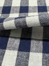 BF7754 Motif Vichy En Lin Teint En Fil[Fabrication De Textile] KOYAMA Sous-photo