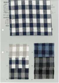 BF7754 Motif Vichy En Lin Teint En Fil[Fabrication De Textile] KOYAMA Sous-photo