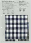 BF7754 Carreaux vichy teint en fil coton-lin