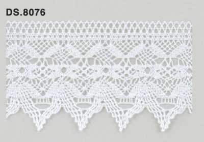 DS8076 Dentelle torchon, dentelle légère de grande largeur, largeur 58 mm