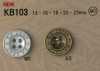 KB103 Boutons En Métal De Style Vintage Avec Bordure.
