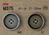 M375 Boutons En Métal De Style Vintage Avec Bordure.